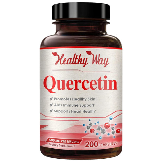 Healthy Way Quercetin 500mg Capsules, 200 Count