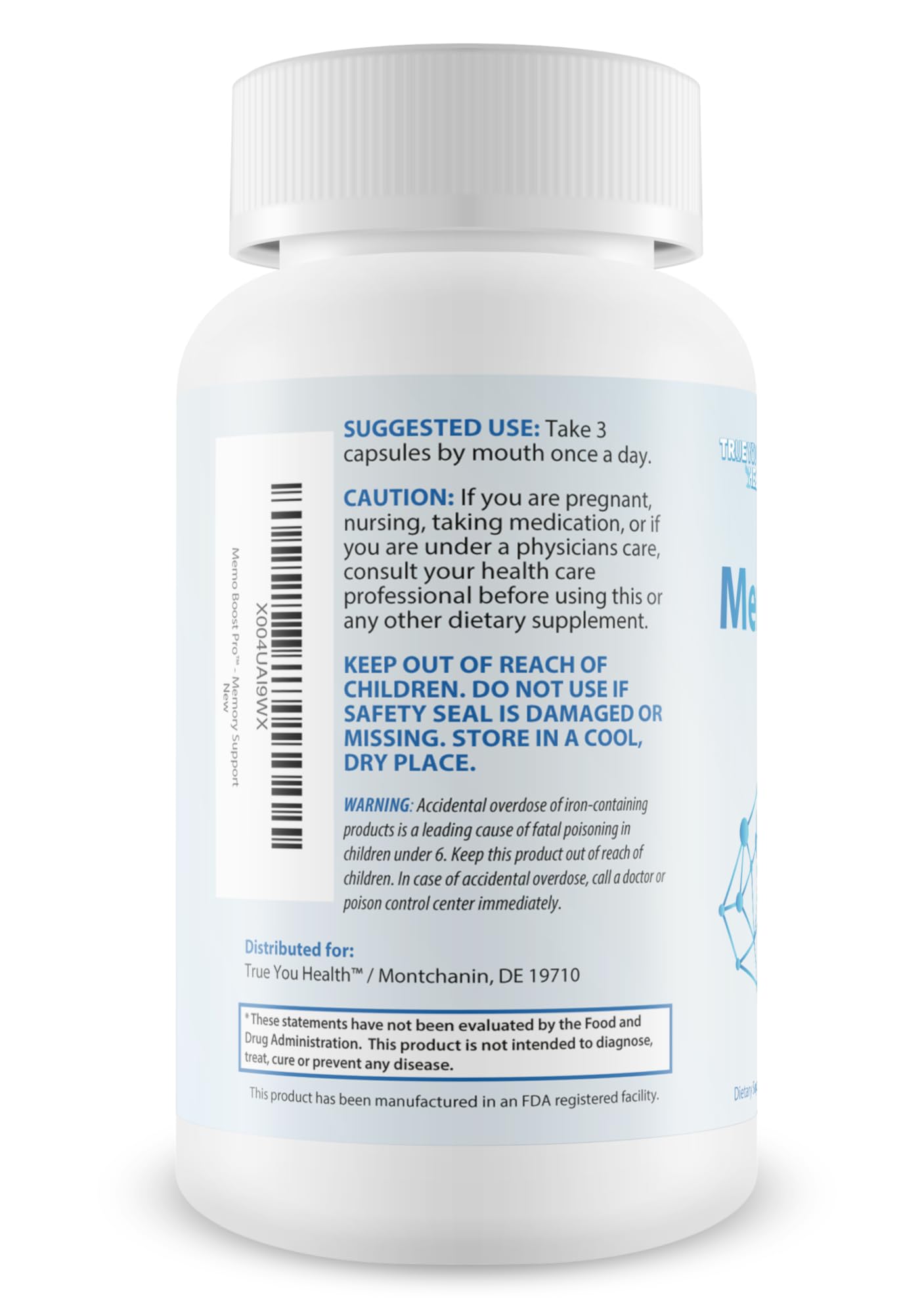 True You Health Memo Boost Pro Capsules 90 Count