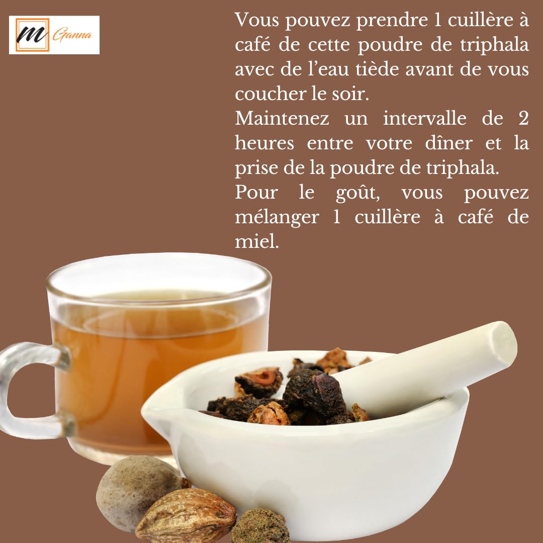 mGanna 100% Natural Triphala Powder 8.01 Ounce
