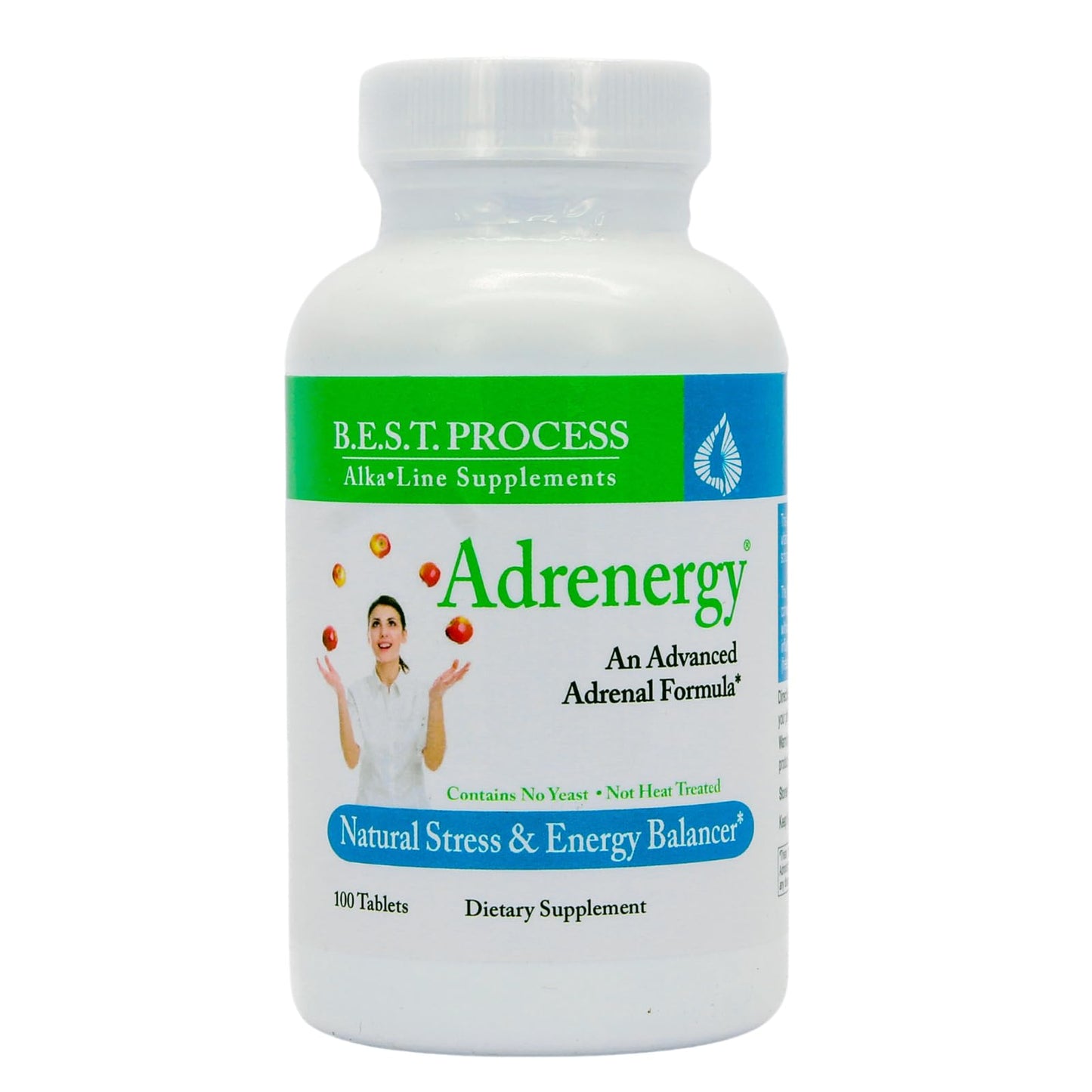 Morter HealthSystem Adrenergy Adrenal Support with Adrenal Gland Extract, Adaptogens, Vitamins & Minerals Tablets, 2 Count
