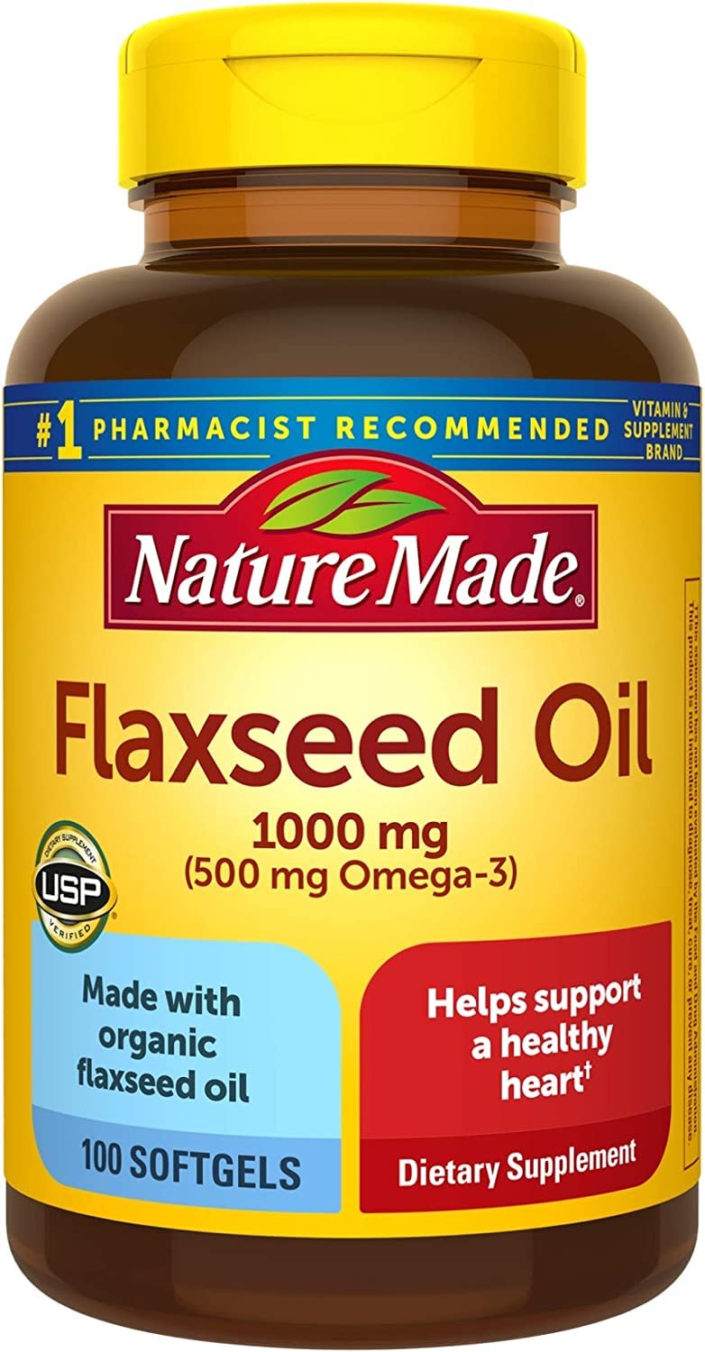 Nature Made Flaxseed Oil 1000 mg Softgels