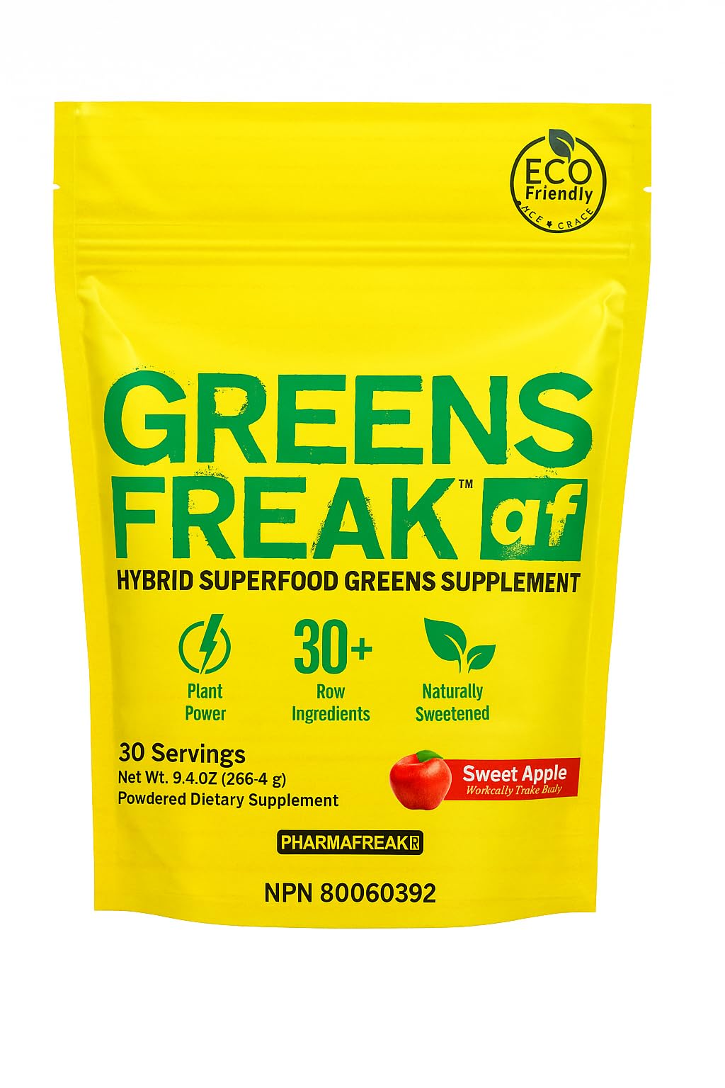Pharmafreak Greens Freak Super Greens Powder, 9.4 oz