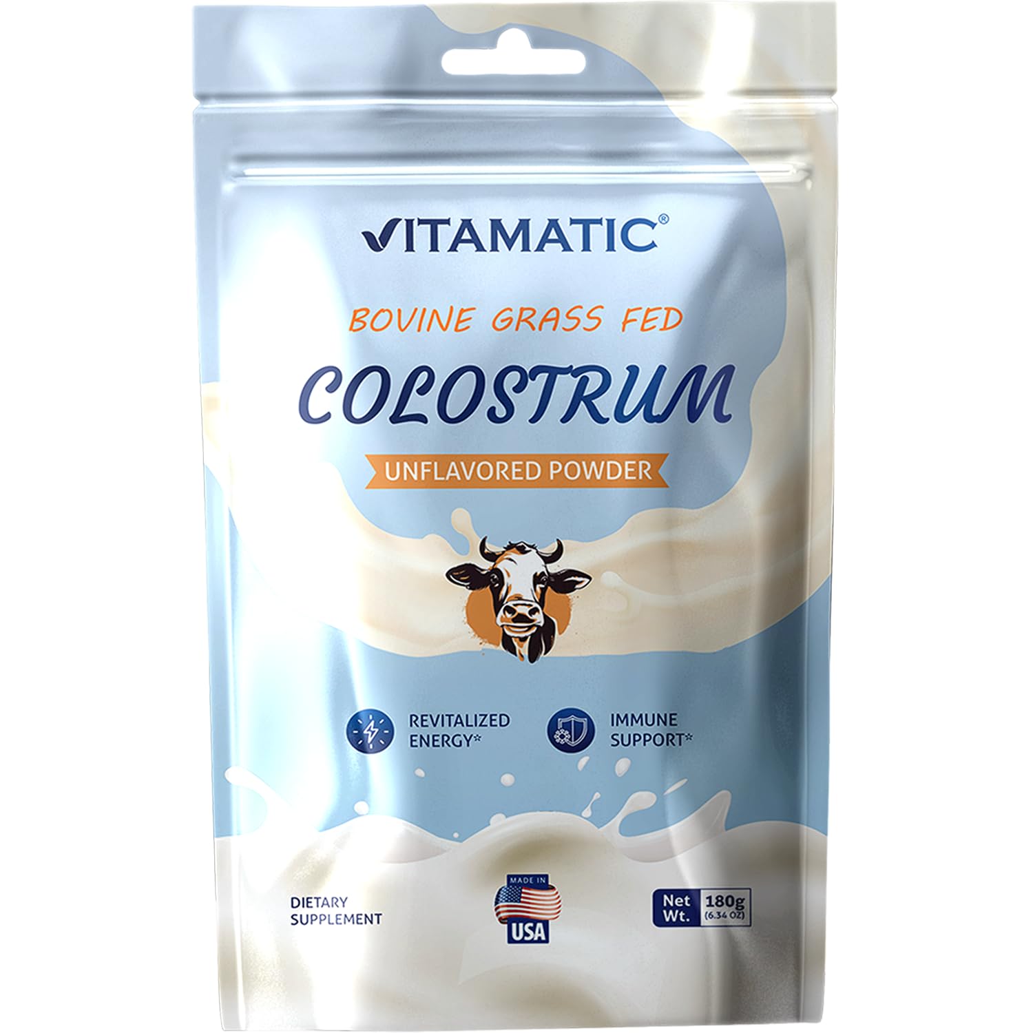 Vitamatic Bovine Colostrum 30% IgG Powder 6.34 Ounce