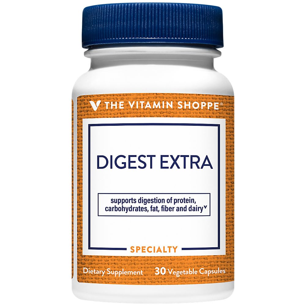 The Vitamin Shoppe Digest Extra Enzymes - Advanced Digestive Support Capsules, 30 Count
