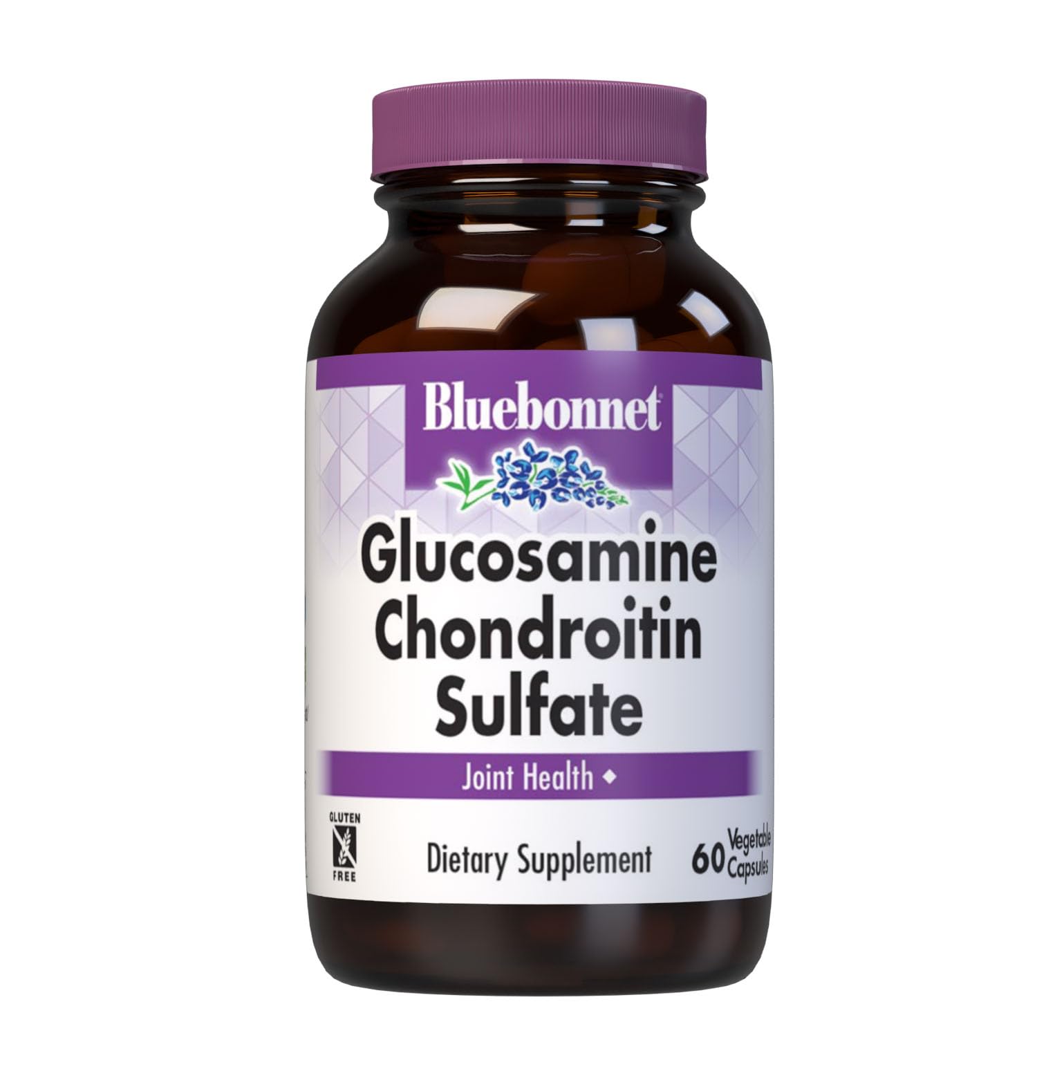 BlueBonnet Glucosamine Chondroitin Sulfate Supplement Capsules, 60 Count