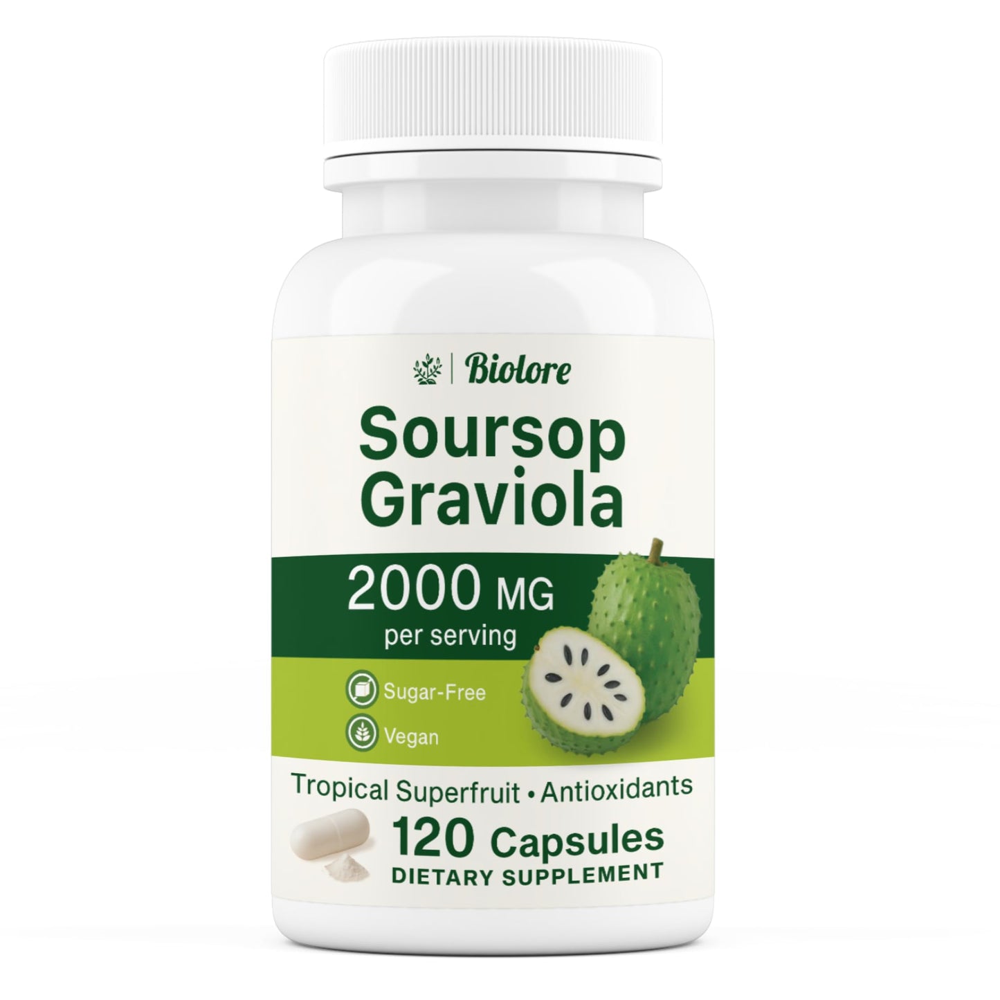 Biolore Pure Soursop Graviola 120 Capsules