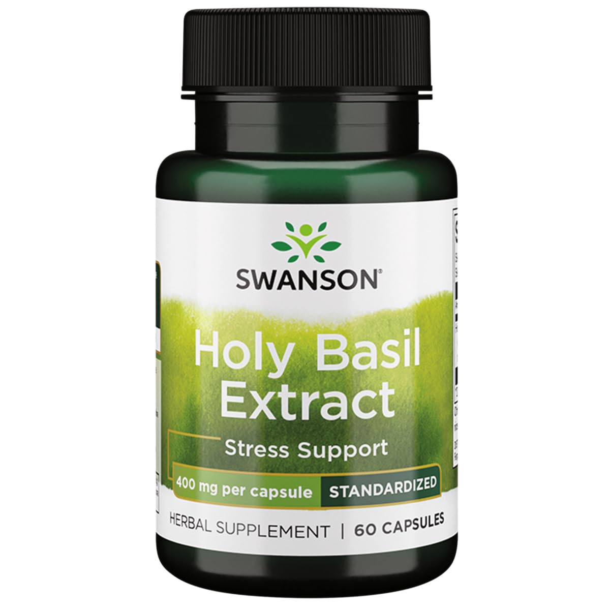 Swanson Holy Basil Extract (Tulsi) 400 Milligrams, 60 Capsules