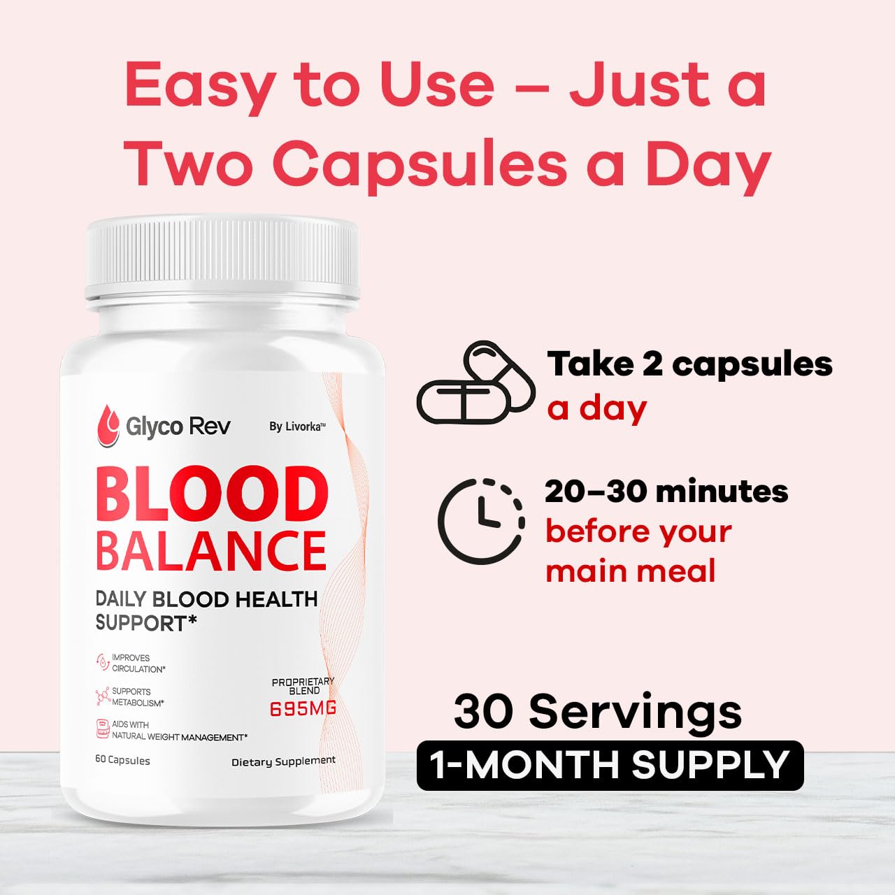 LIVORKA Glyco Rev Capsules 300 Capsules