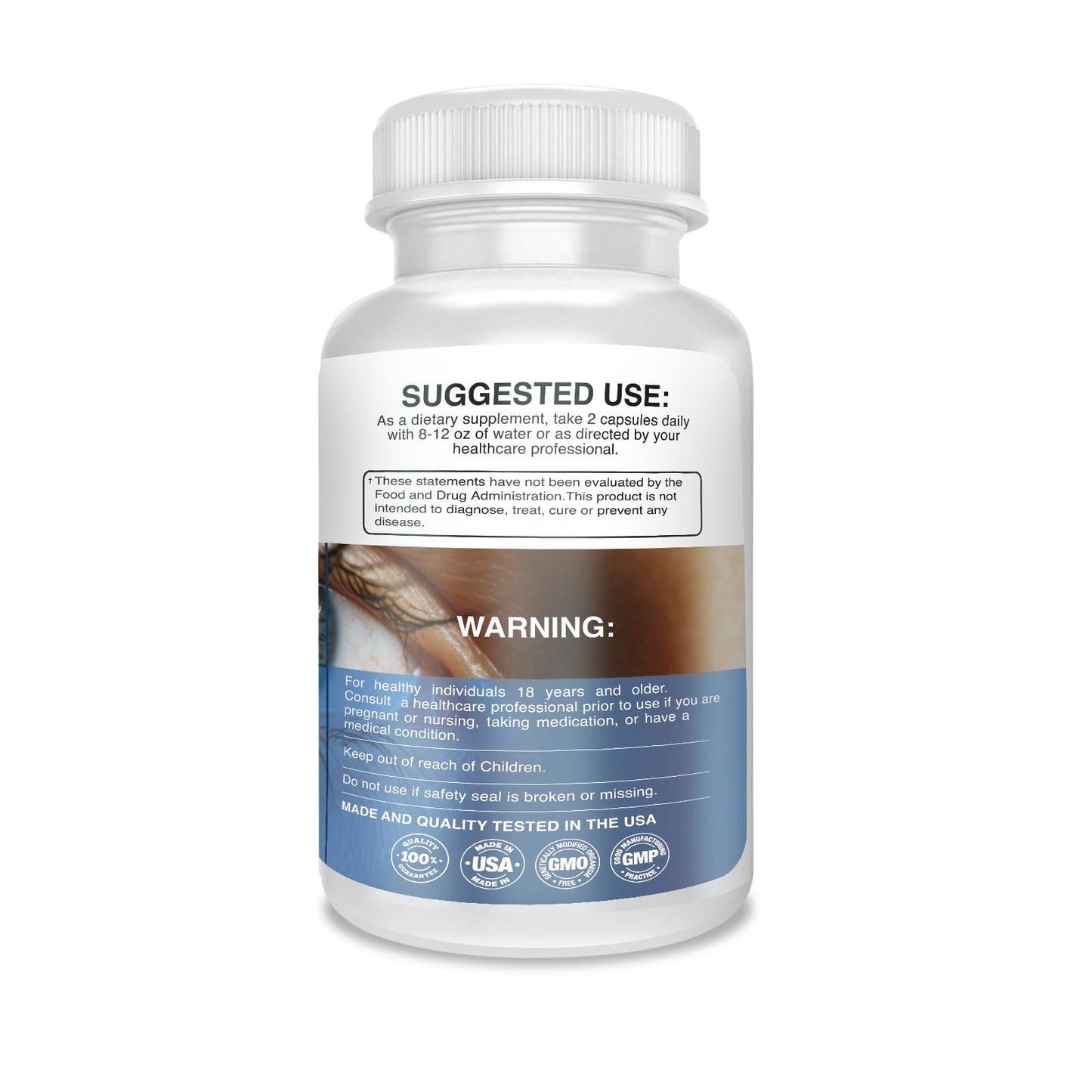 Natural Vida Perfect Vision AREDS2 Inspired Formula - Enhance Vision Supplement - Lutein Zeaxanthin Vision Complex Capsules, 60 Count
