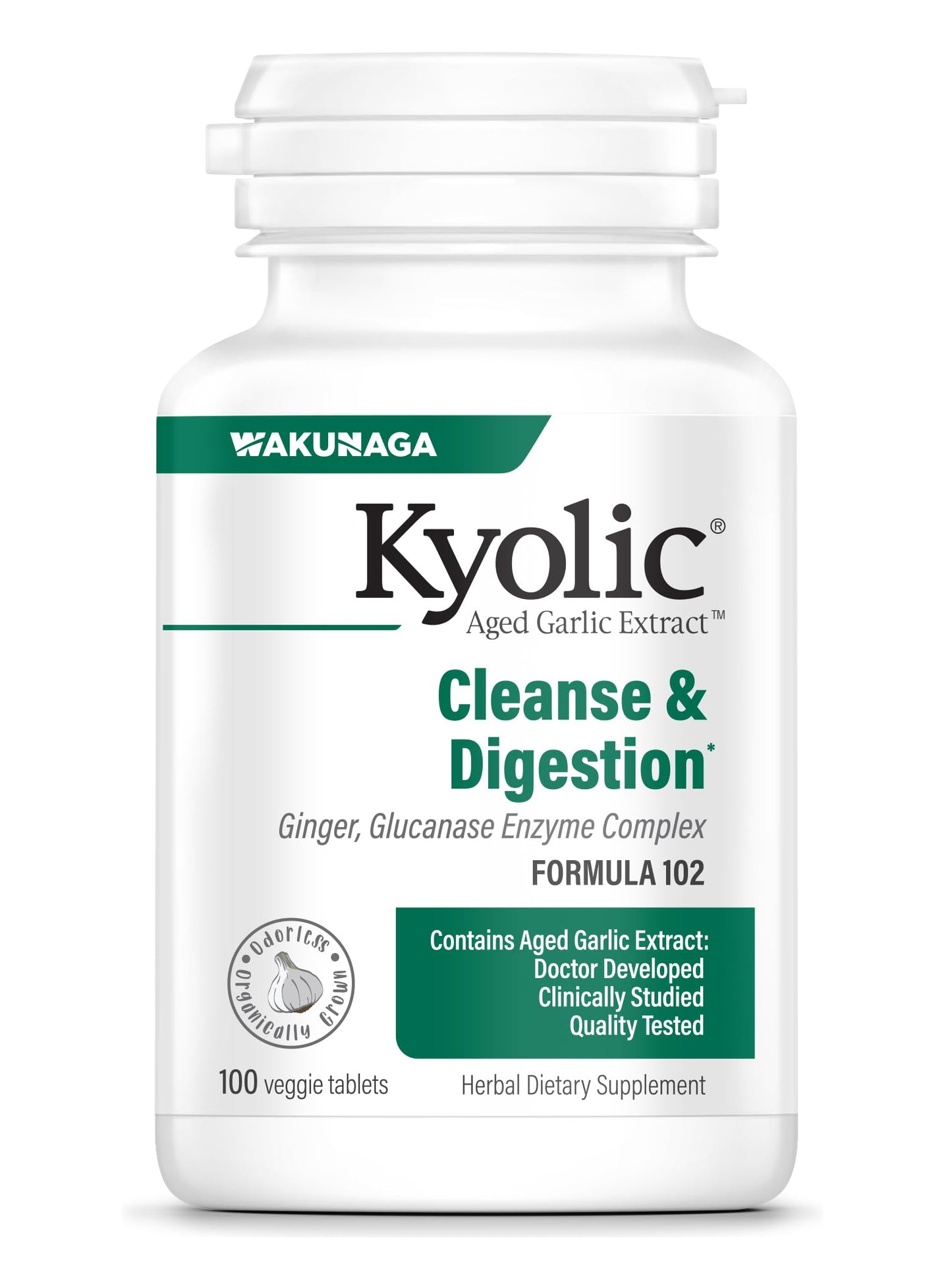 Kyolic Aged Garlic Extract Formula 102, 100 Tablets