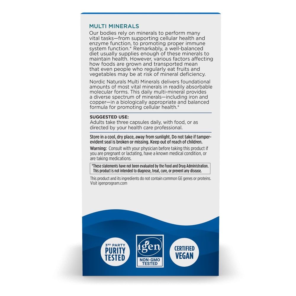 Nordic Naturals Multi Minerals Capsules 90 Count