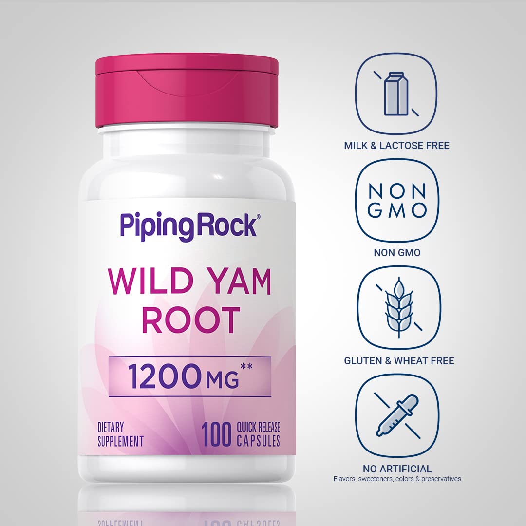Piping Rock Wild Yam Root Capsules 100 Count
