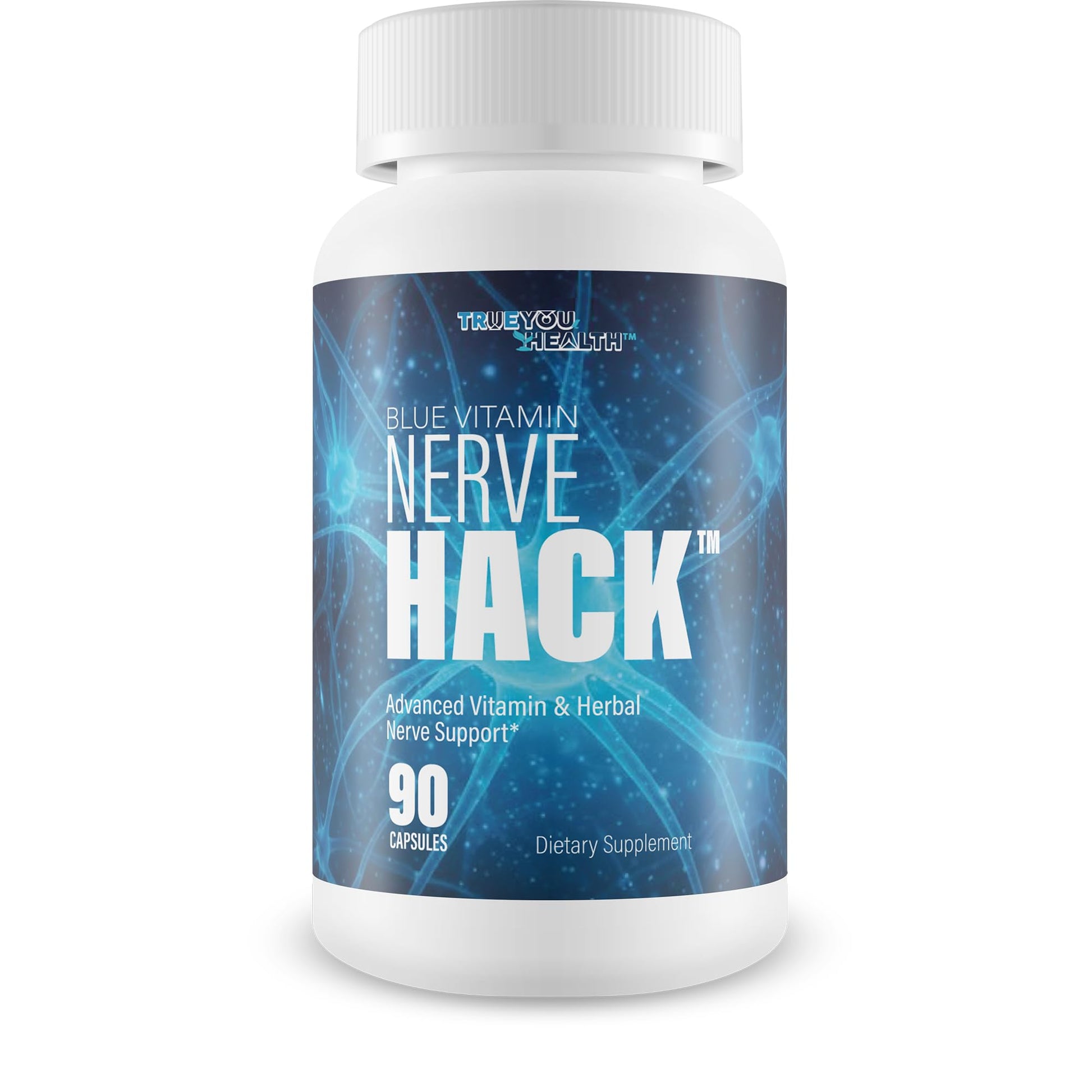 True You Health Blue Vitamin Nerve Hack Vitamin B12 Capsule 90 Count