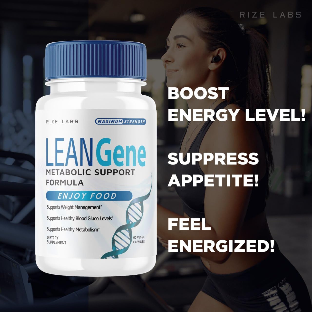 Rize Labs Lean Gene Supplement, 60 Capsules