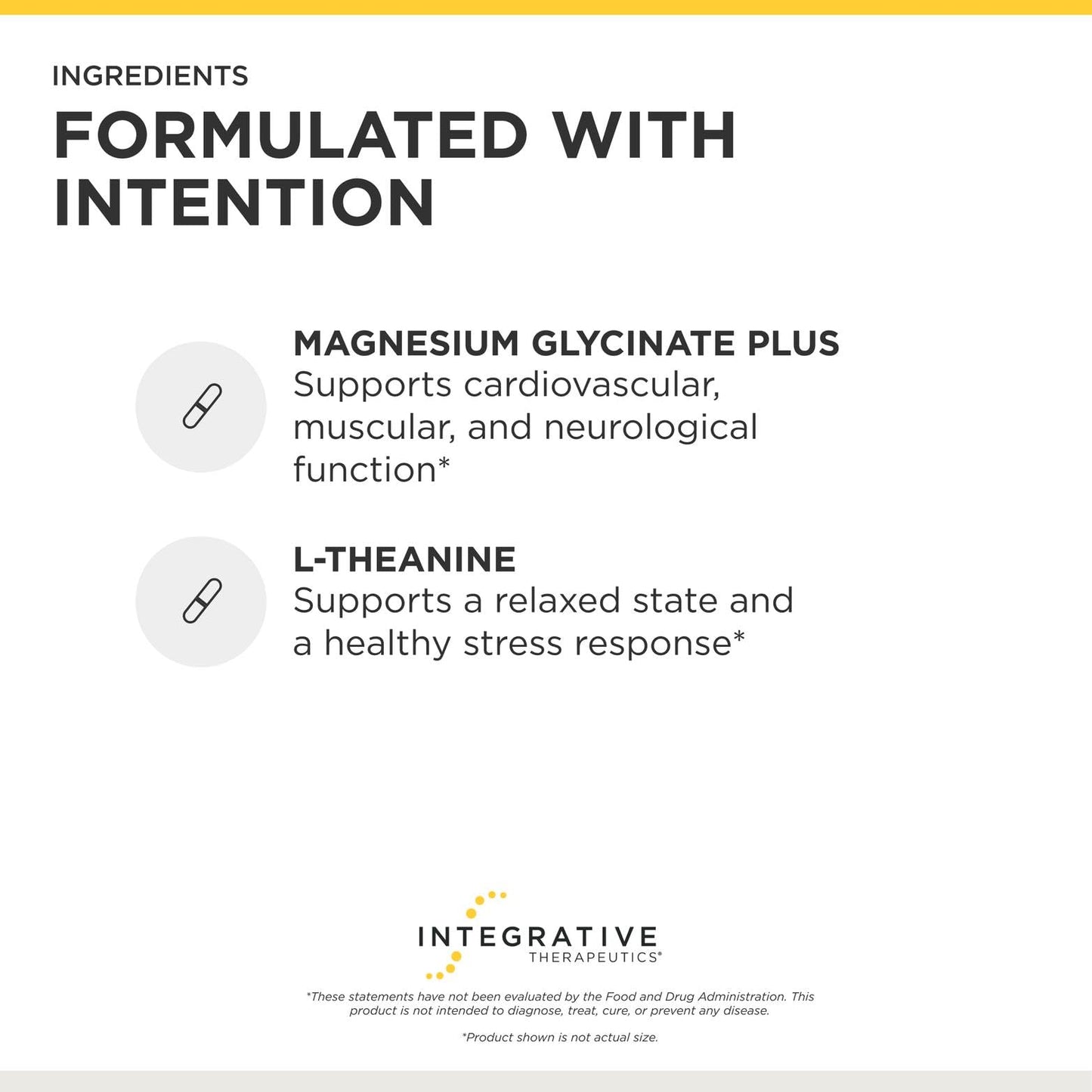 Integrative Therapeutics L-Theanine & Magnesium Glycinate Plus Tablet 180