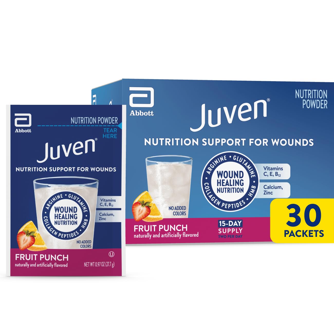 Juven Nutrition Support for Wound Healing Powder, 30 Count
