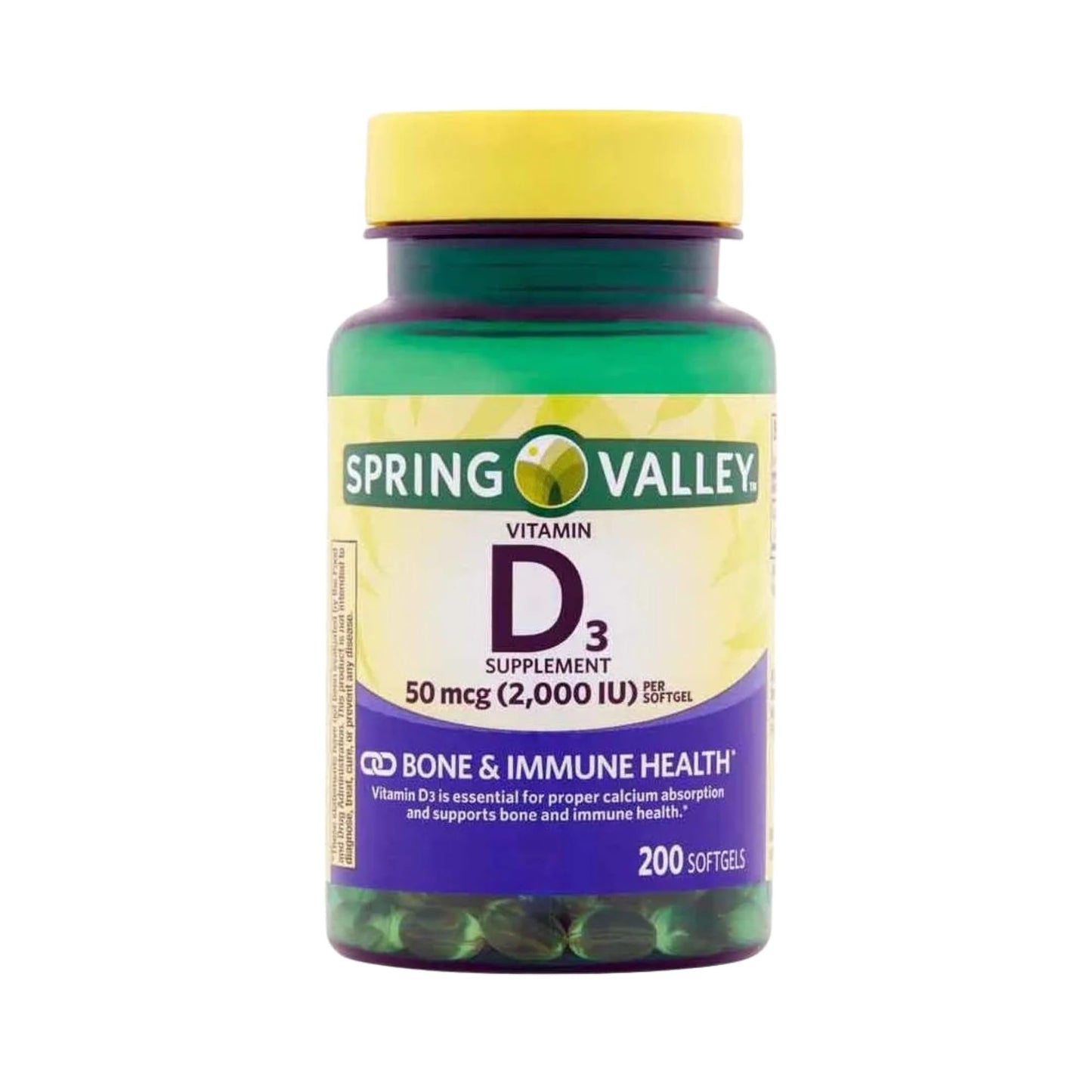 Unique Bundle Store Vitamin D3 50 mcg (2000IU) Softgel 200