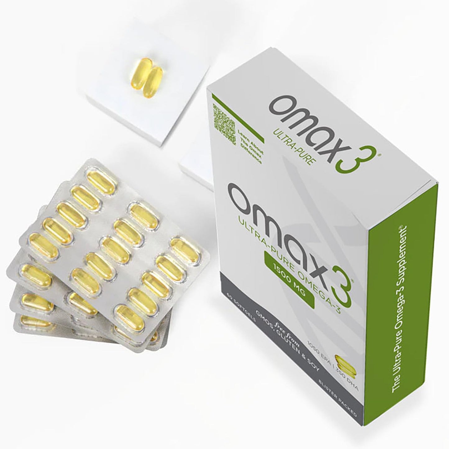 Omax3 Ultra-Pure Omega-3 Fish Oil Softgels, 120 Count
