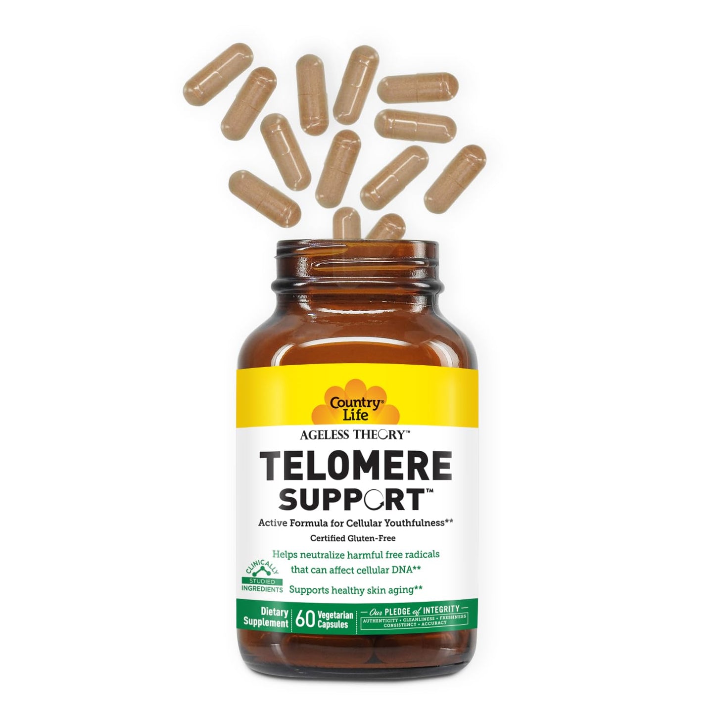 Country Life Ageless Theory Telomere Support 60 Capsules