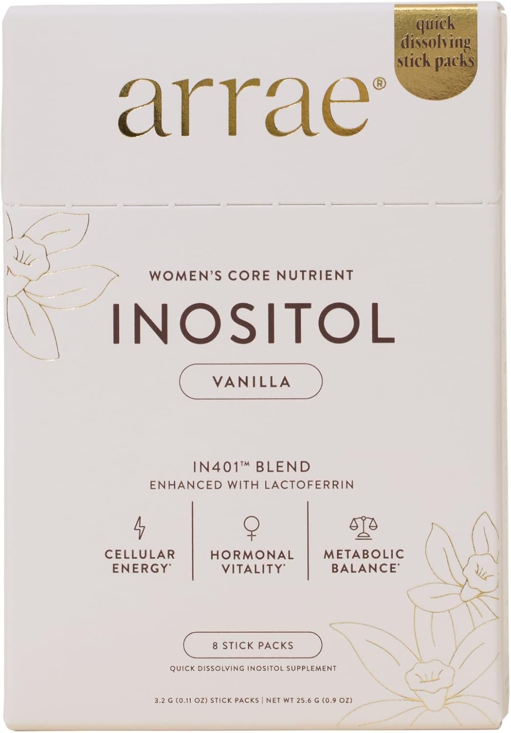 Arrae Inositol Supplement for Women Powder 8 Sticks