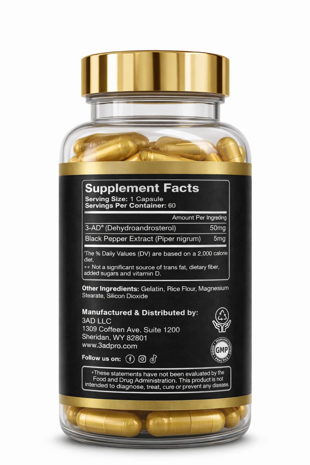 3AD LLC 3-AD Black Series Capsules 60