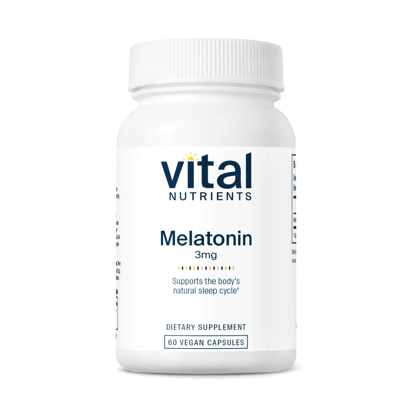 Vital Nutrients Melatonin 3mg Capsule 60 Count