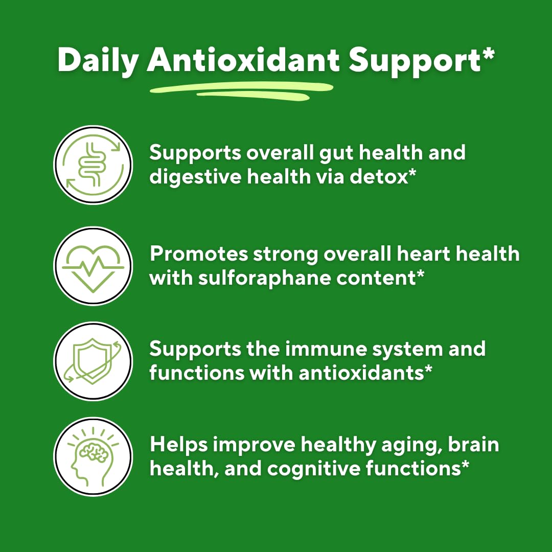 Vitapia Organic Broccoli Sprout & Broccoli Extract for Sulforaphane 120 Veggie Capsules