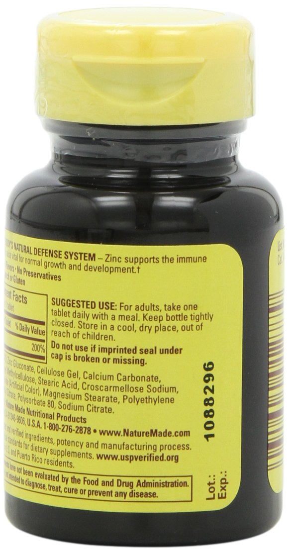 Nature Made Zinc 30mg Tablets 600