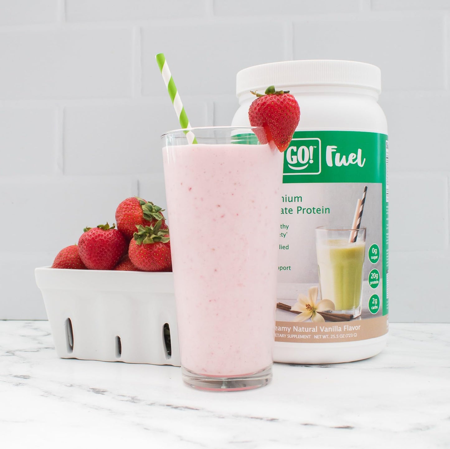 Let’z Go! Whey Protein Isolate Powder Vanilla, 32 oz