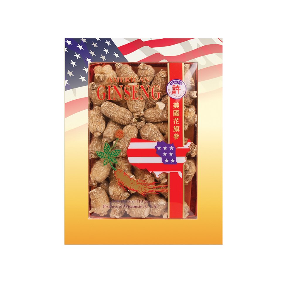 Hsu's Short Jumbo Wisconsin American Ginseng Roots Powder, 4 oz