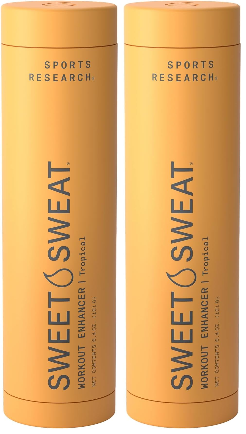 Sports Research Sweet Sweat Tropical Workout Enhancer Gel Stick, 6.4 oz, 2-Pack