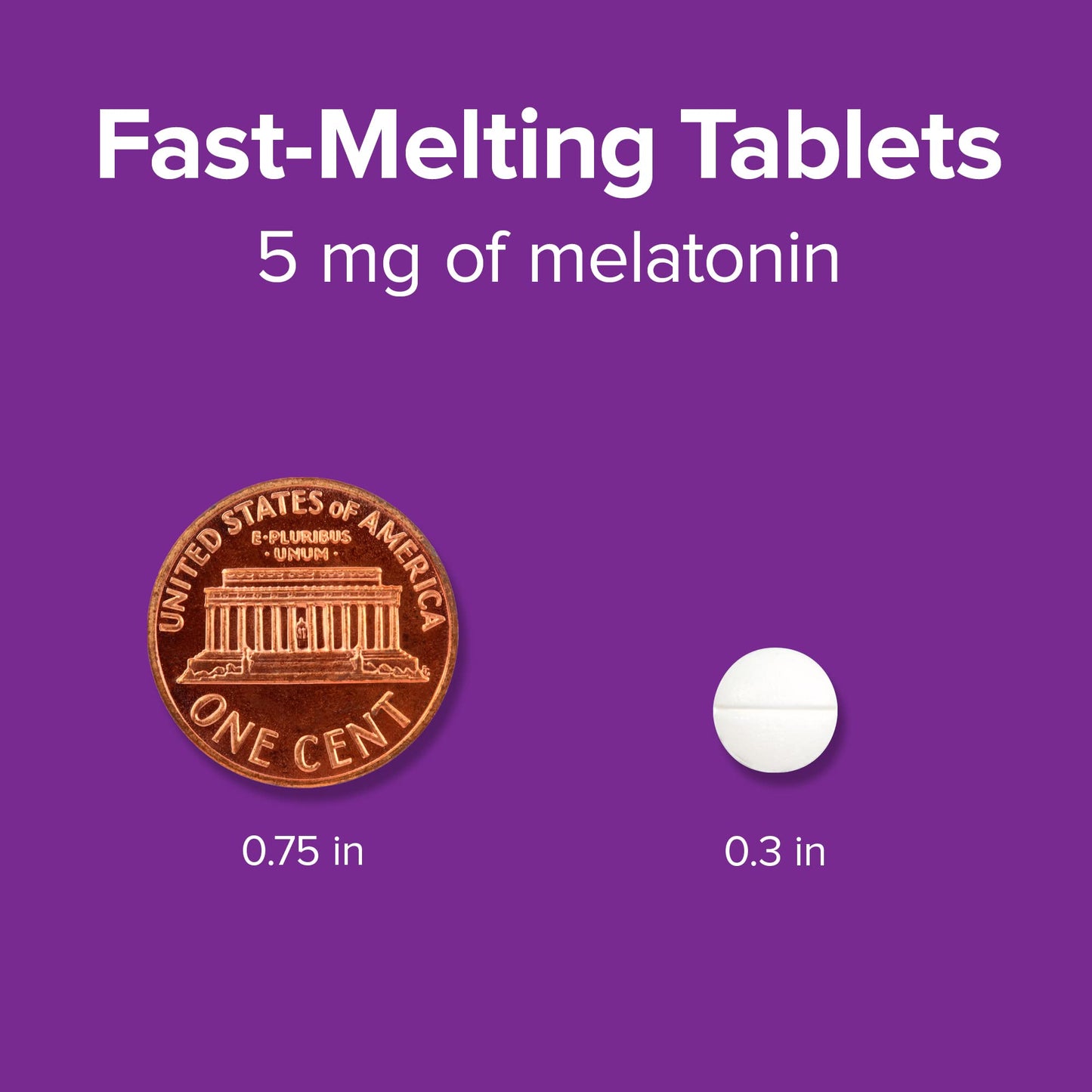 Webber Naturals Extra Strength Melatonin 5mg Fast-Melting Tablets, 200 Count