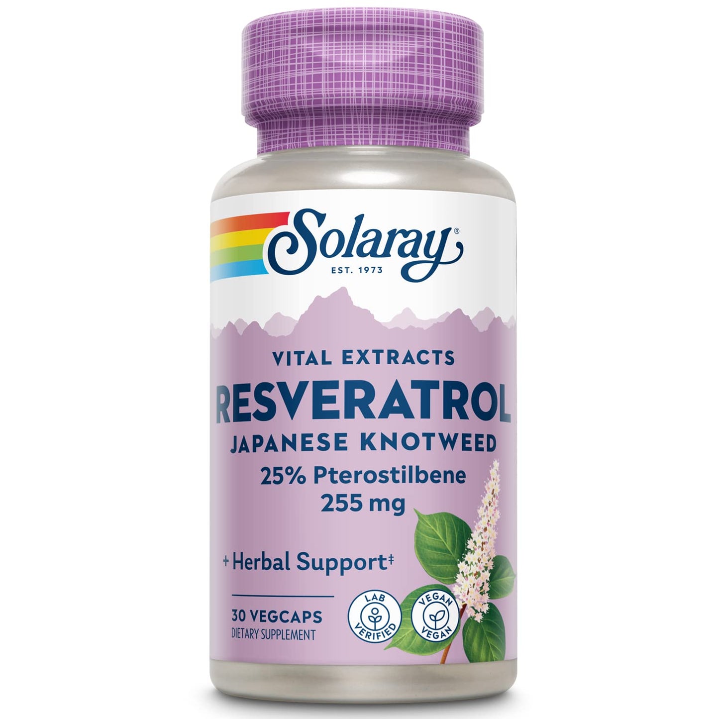 SOLARAY Super Resveratrol with Pterostilbene Capsules, 30 Count