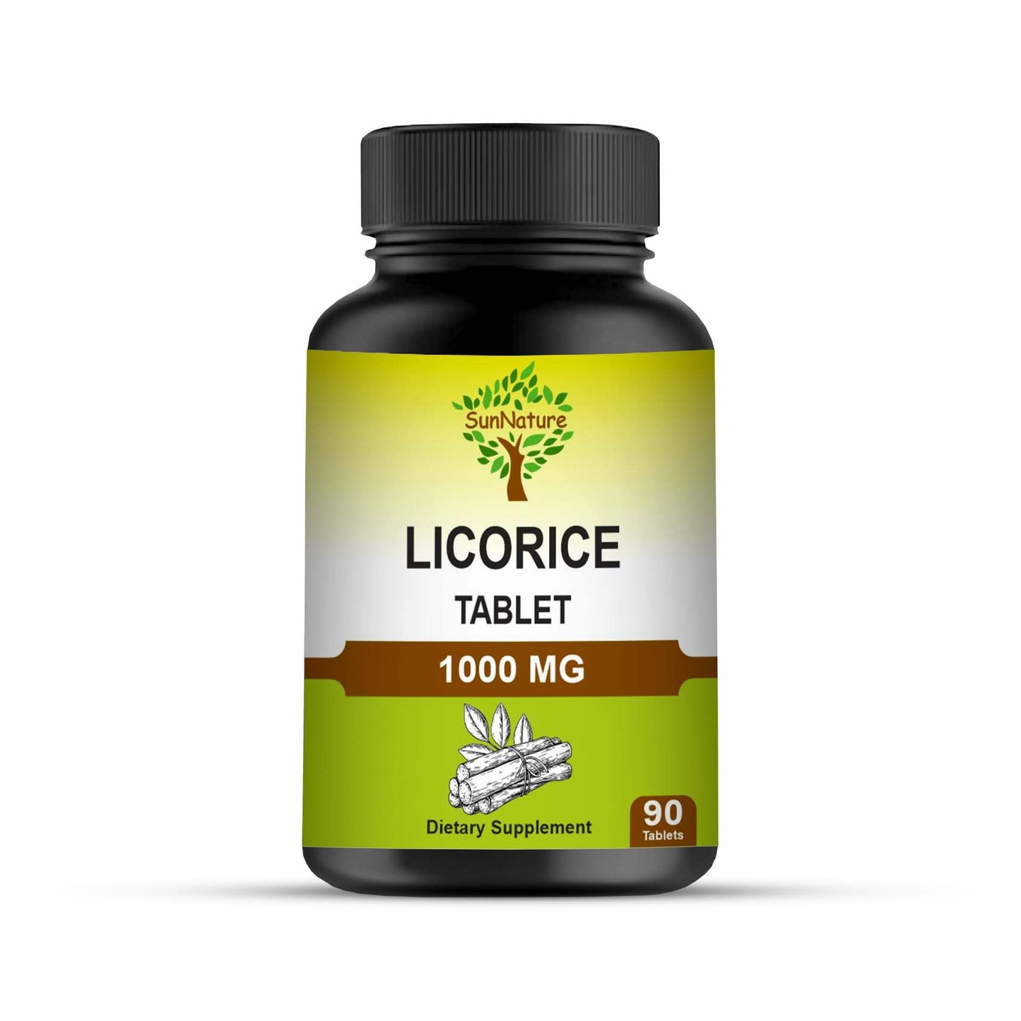 SunNature Licorice Chewable Tablets 1000 mg, 90 Tablets