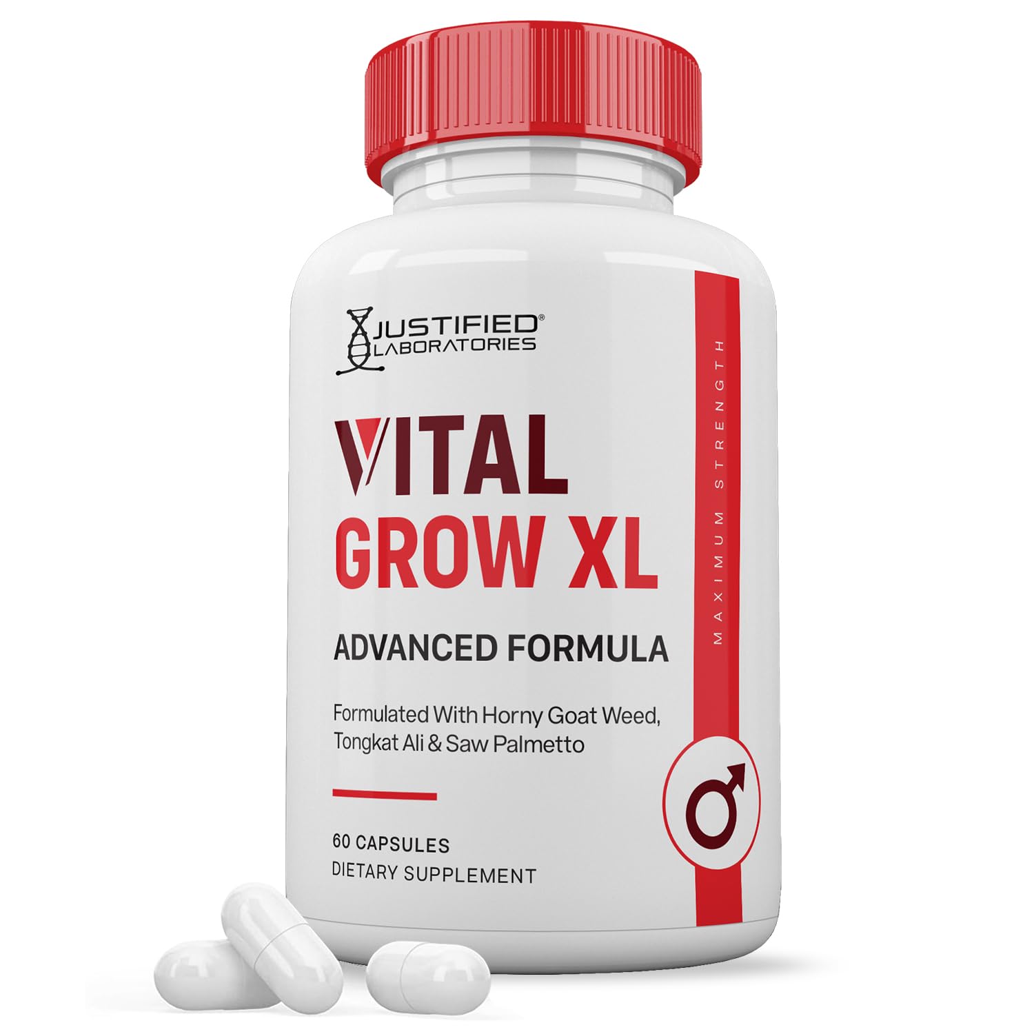 Justified Laboratories Vital Grow XL Capsules 60 Count