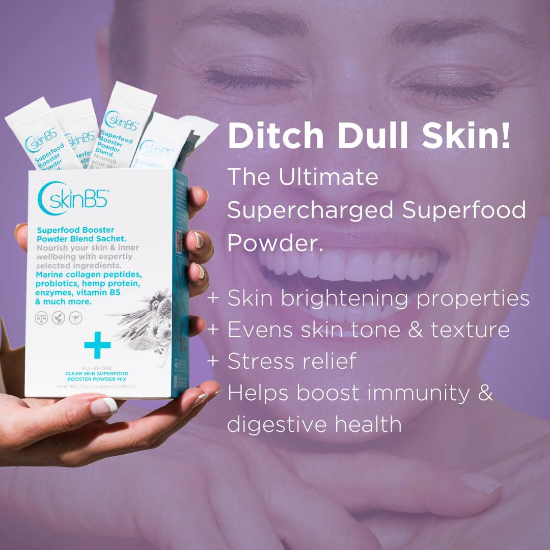 SkinB5 Clear Skin Superfood Booster Powder 14 Sachets