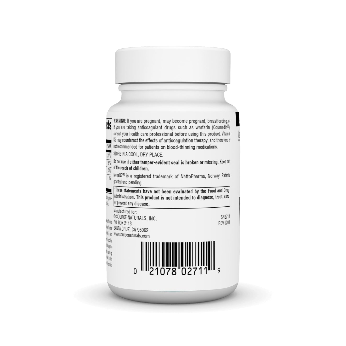 Source Naturals Vitamin K2 Advantage, for Bone and Heart Health*, 2200 mcg, 120 Tablets