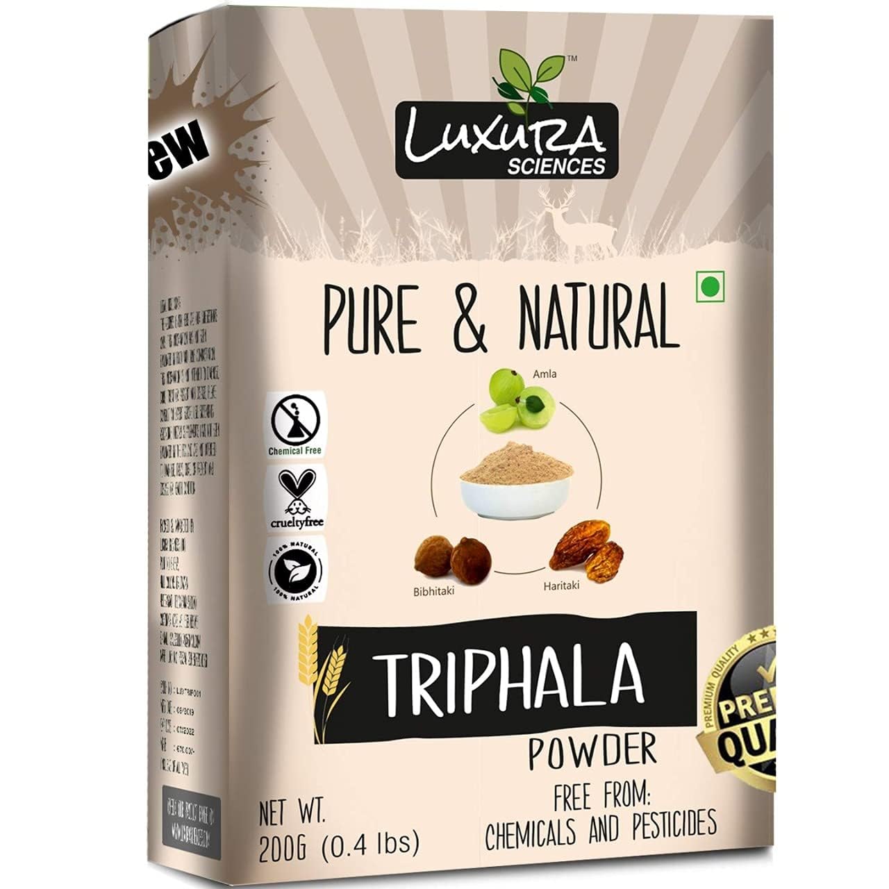 Luxura Sciences Triphala Powder 7.05 oz (200 g)