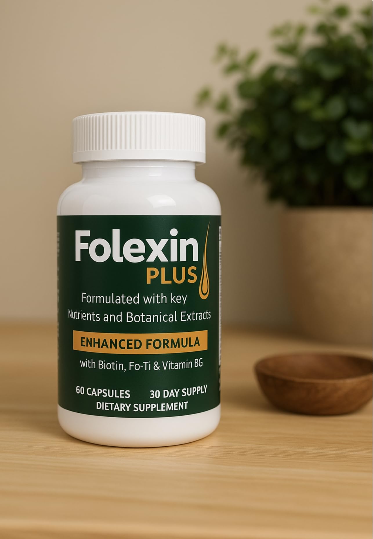 Generic NewFolexin Plus Hair Support Supplement for Women & Men Capsules 60