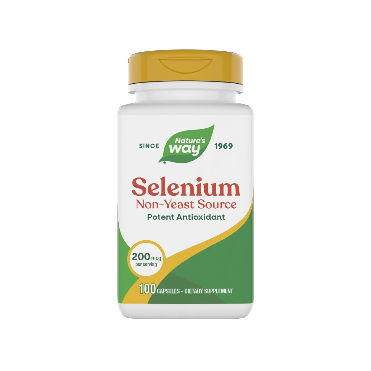 Nature's Way Selenium L-Selenomethionine Supplement for Antioxidant Support Capsules 100