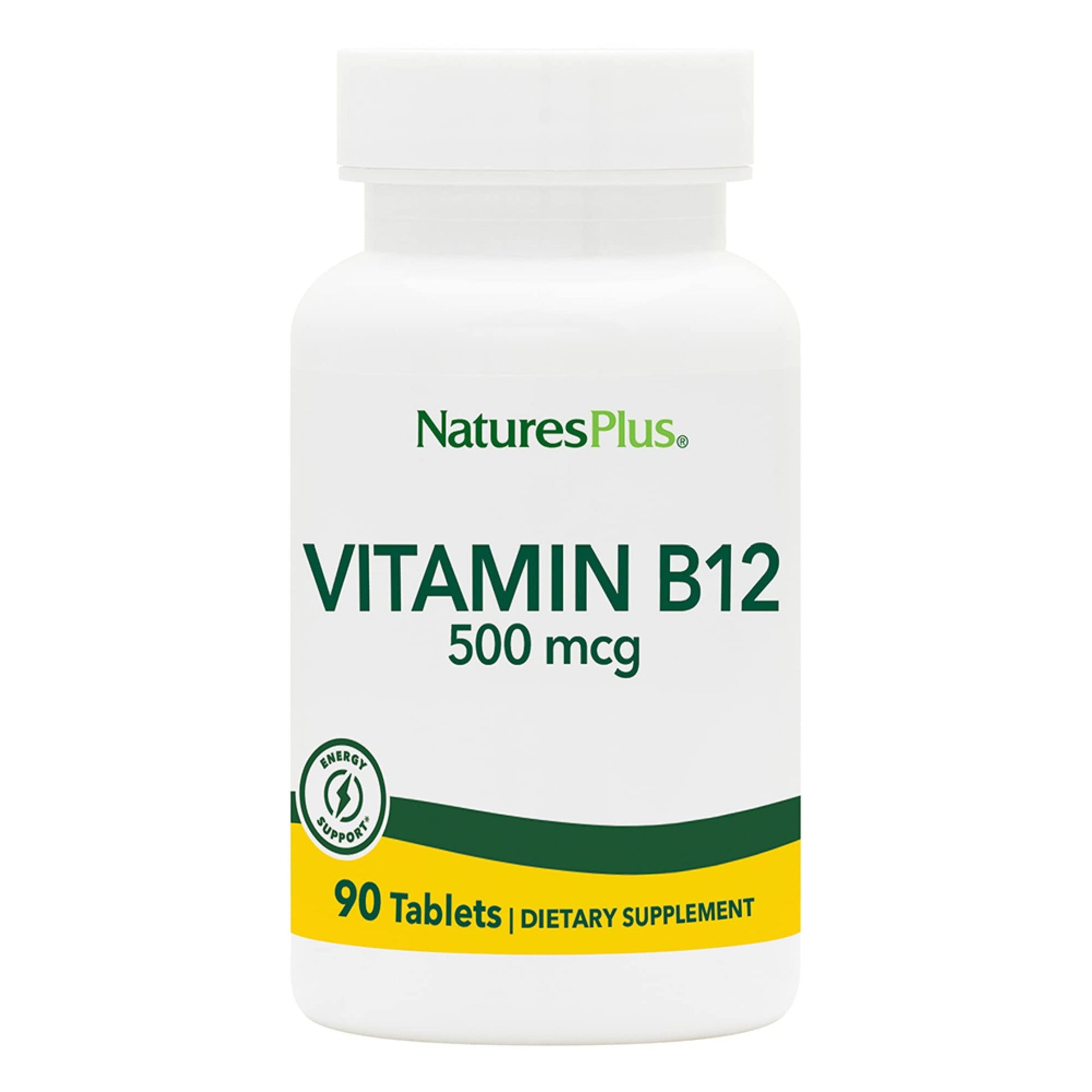 NaturesPlus Vitamin B12 500 mcg Tablet - 90 Tablets