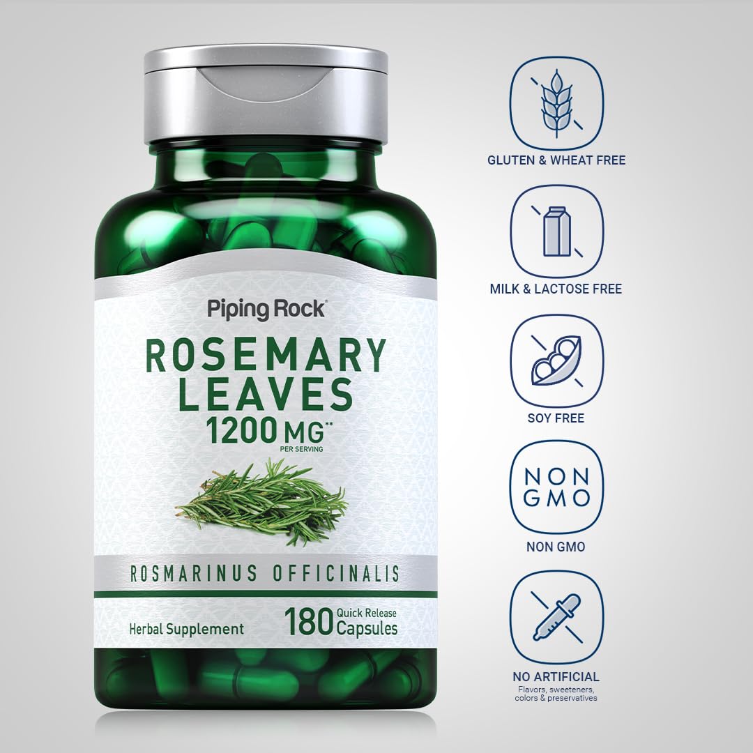 Piping Rock Rosemary Leaves Capsules 180 Count