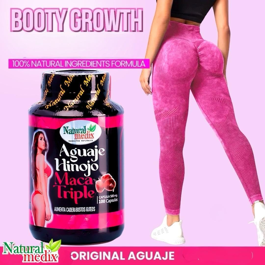 Natural medix Aguaje Hinojo Maca Triple (Maca Root Supplement) Premium 100 Capsules