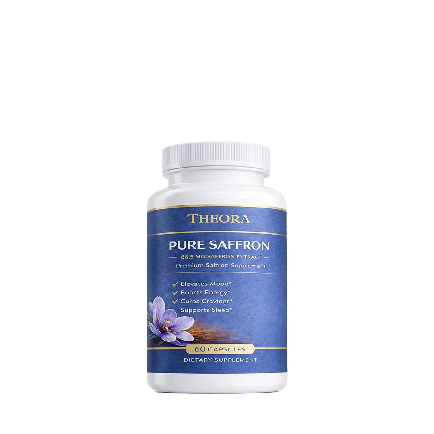 Saphily THEORA Pure Saffron Extract 88.5mg 60 Capsules