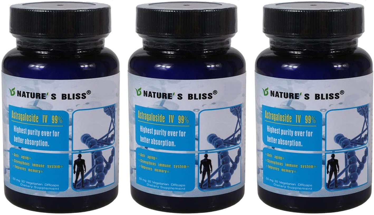 Nature'sbliss Stomach Acid Protected & Super-Absorption Astragaloside IV 99%, 50mg 90 Capsules