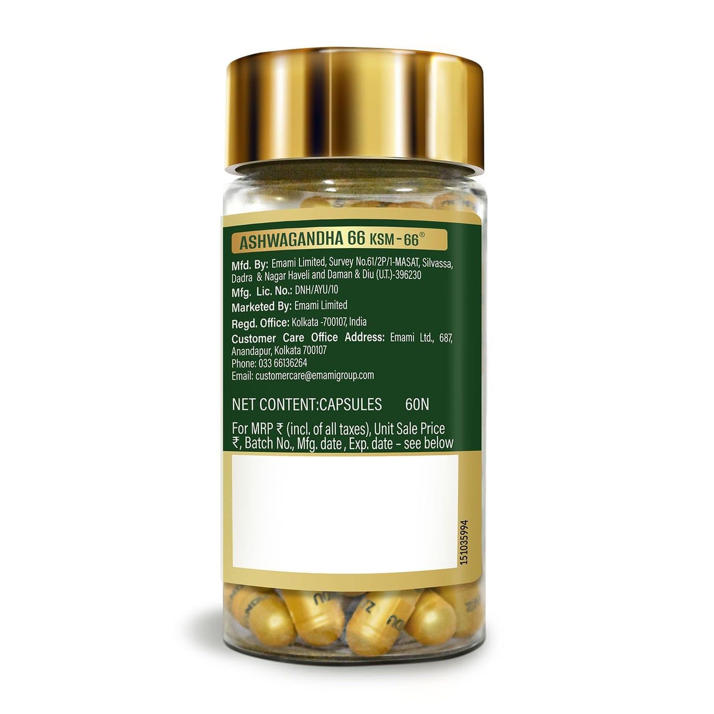 Zandu Ashwagandha Capsule 60 Count