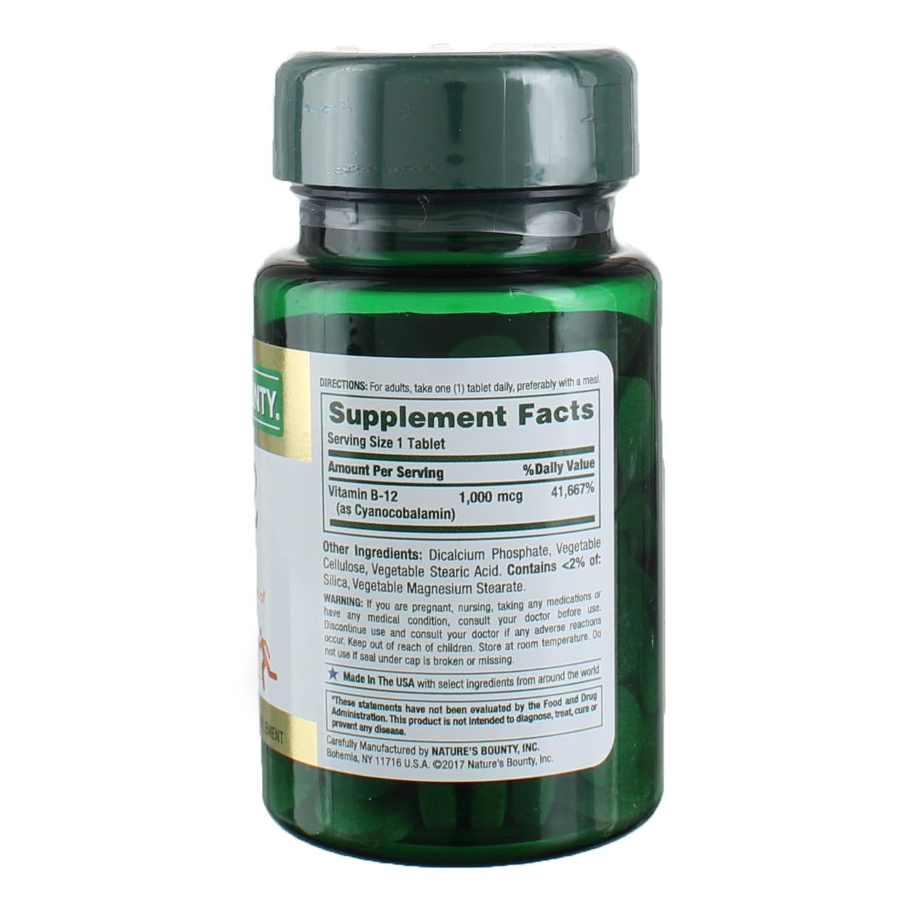 Nature's Bounty Vitamin B-12 1000 mcg Tablets, 900 Tablets