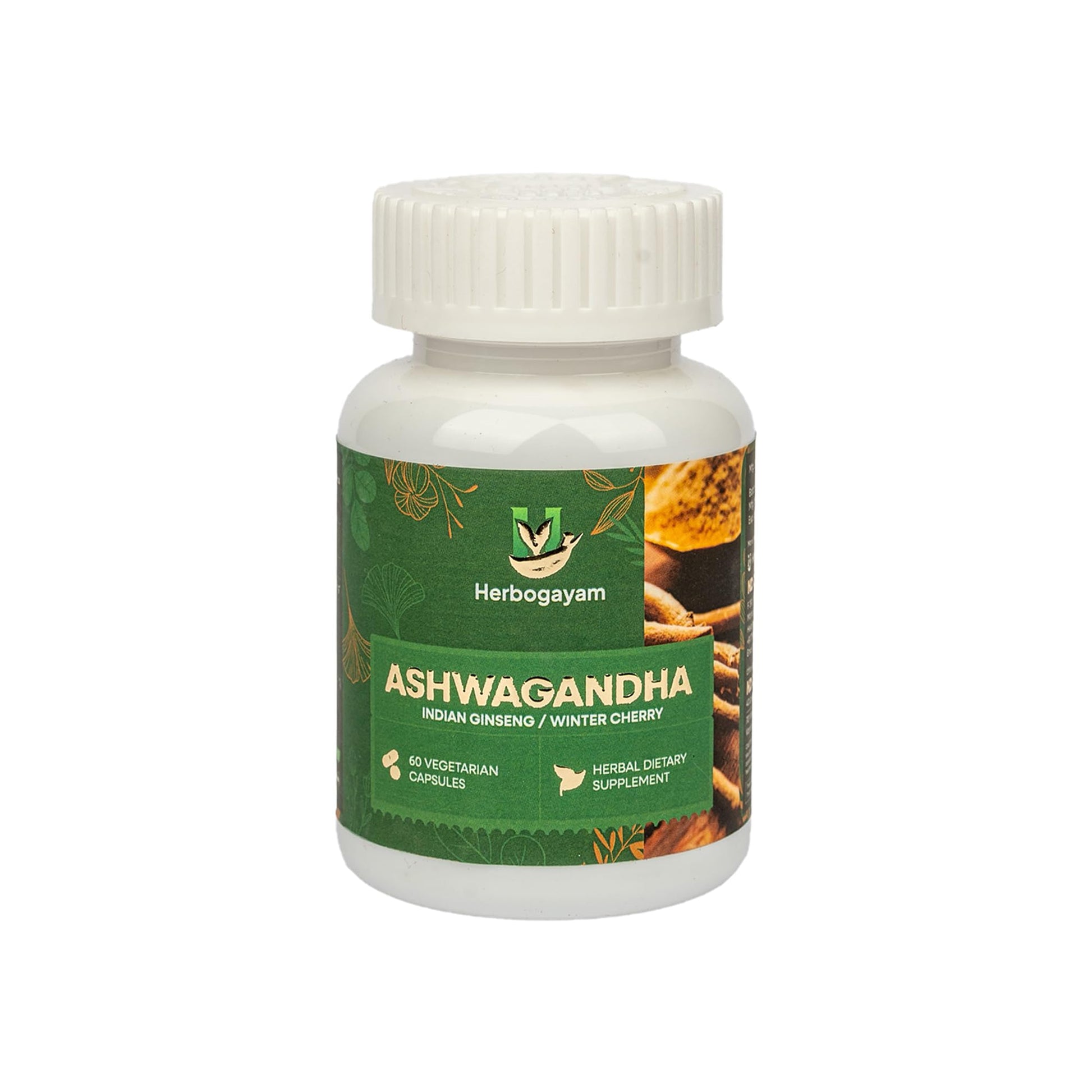 Herbogayam Ashwagandha 500mg Capsules, 60 Count