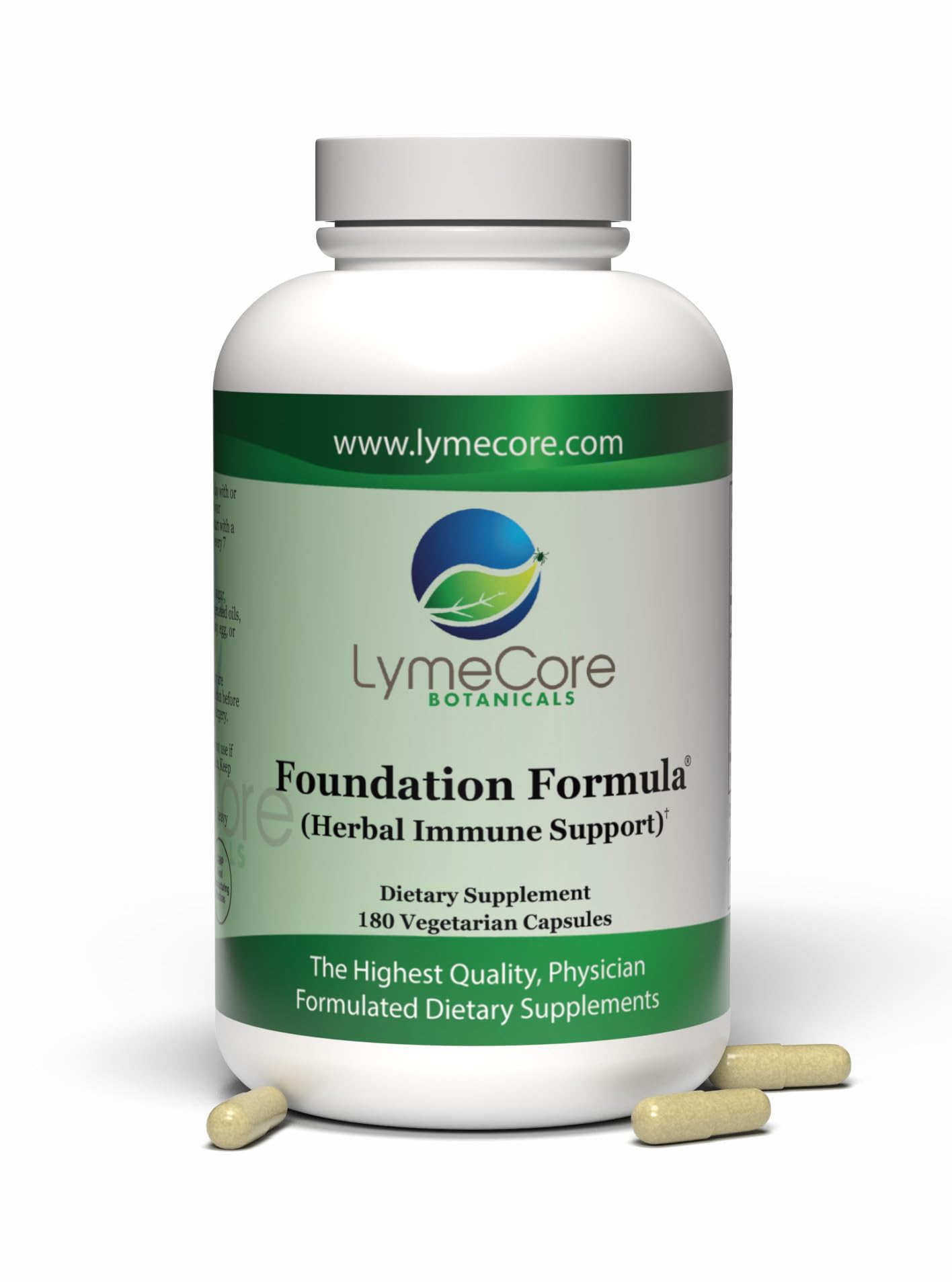 LymeCore Botanicals Foundation Formula Immune Booster with Japanese Knotweed & Cat's Claw 180 Capsules