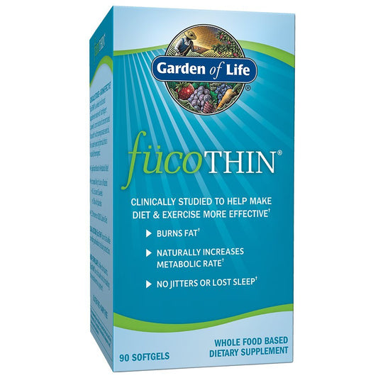 Garden of Life Fucoxanthin Supplements FucoThin Diet Pill for Weight Loss Softgel 90 Count